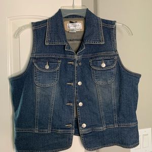Live a Little Denim Vest Sz M